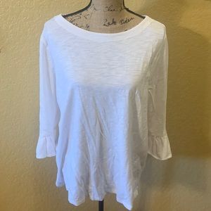 Old Navy casual, white, 3/4 sleeve top, XL, like new | offer in description